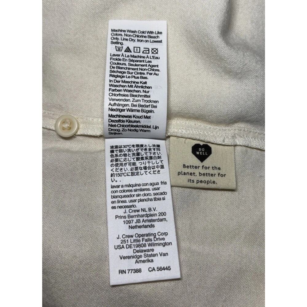 Madewell Embroidered Eyelet Ruffle Flannel Back Button Prairie Top Tunic X-LARGE - Picture 11 of 16